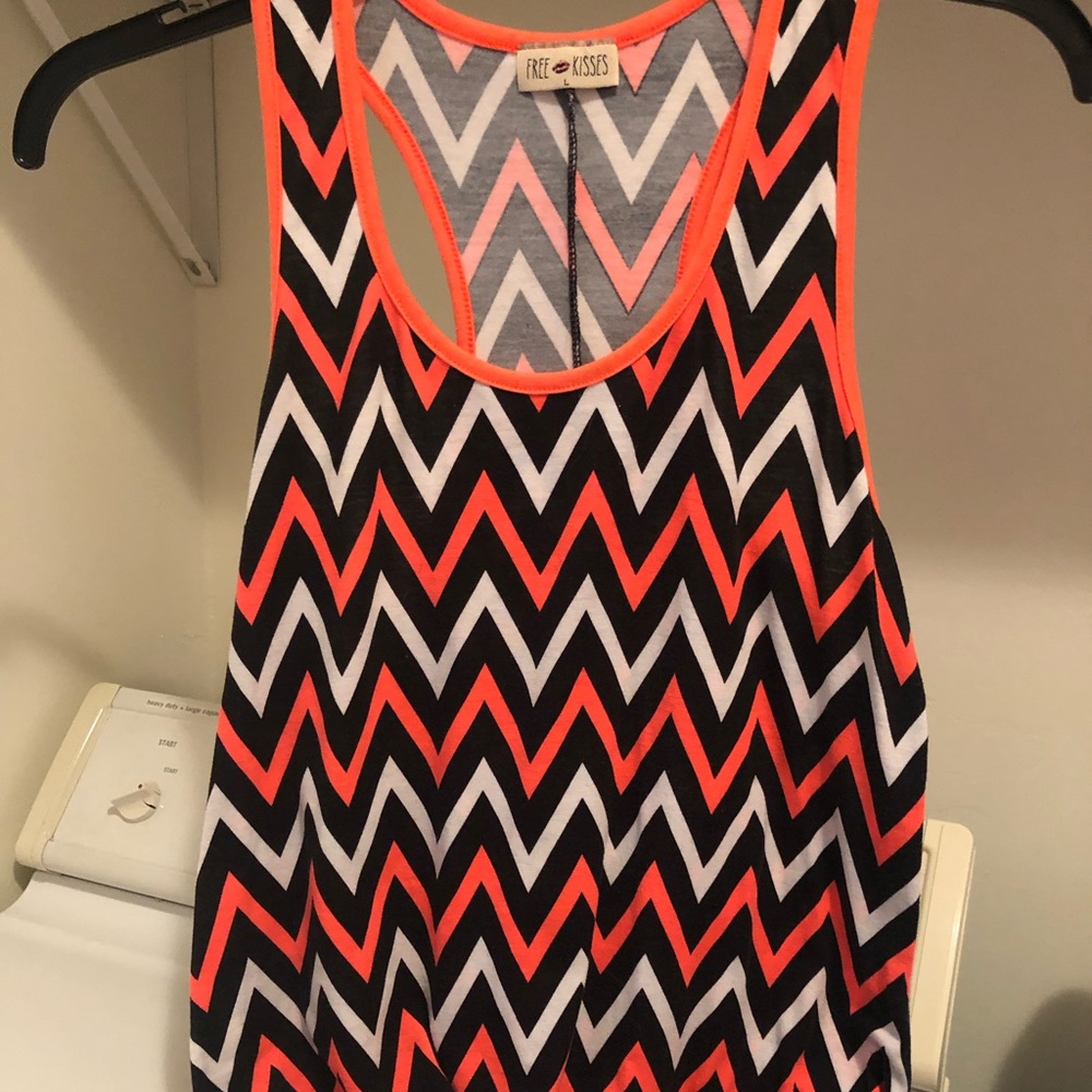 Bright Colored Chevron Tank Top